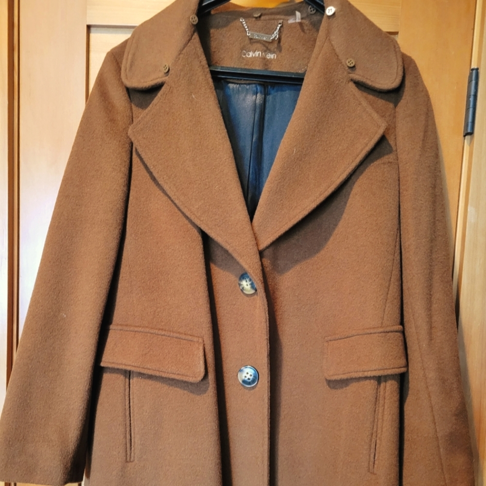 Calvin Klein wool blend coat